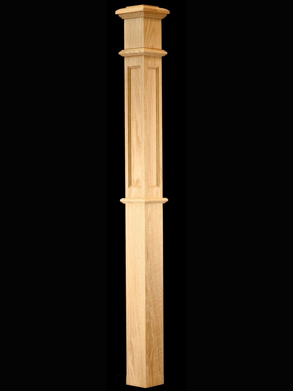 JÄGER CRAFT DESIGN Main Panel C C-4691-FP Flat Panel Landing Box Newel Post | Westfire Stair Parts