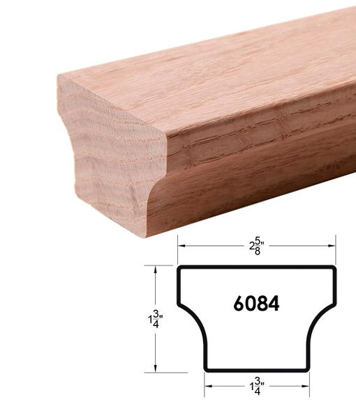 6084 Red Oak Contemporary Handrail Westfire Stair Parts