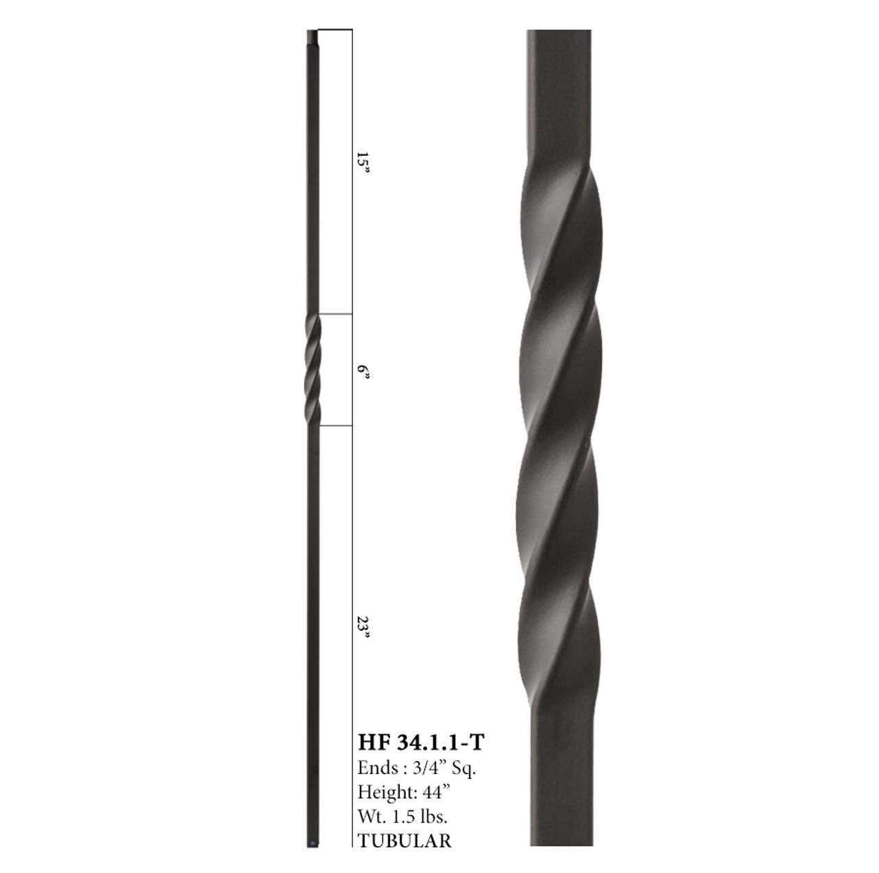 HF34.1.1-T MEGA Single Twist Baluster