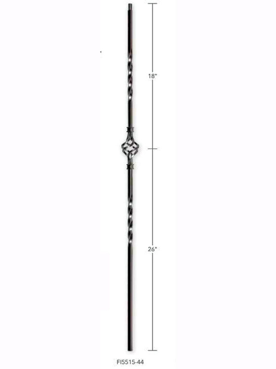 FIH5515-44 Hollow Single Basket Two Twists Baluster