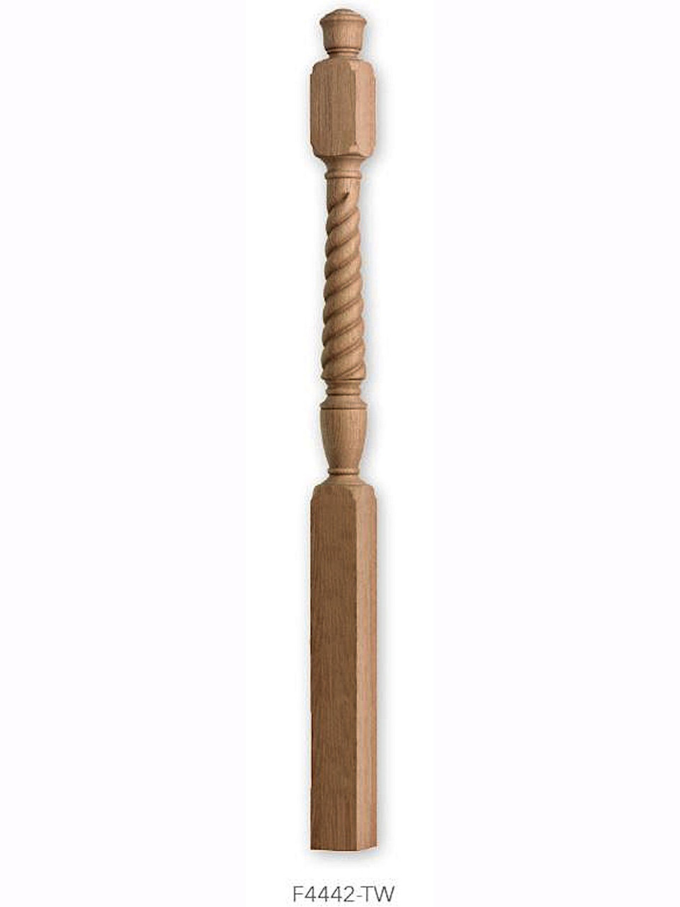 F4442-TW Rope Twist Landing Newel Post