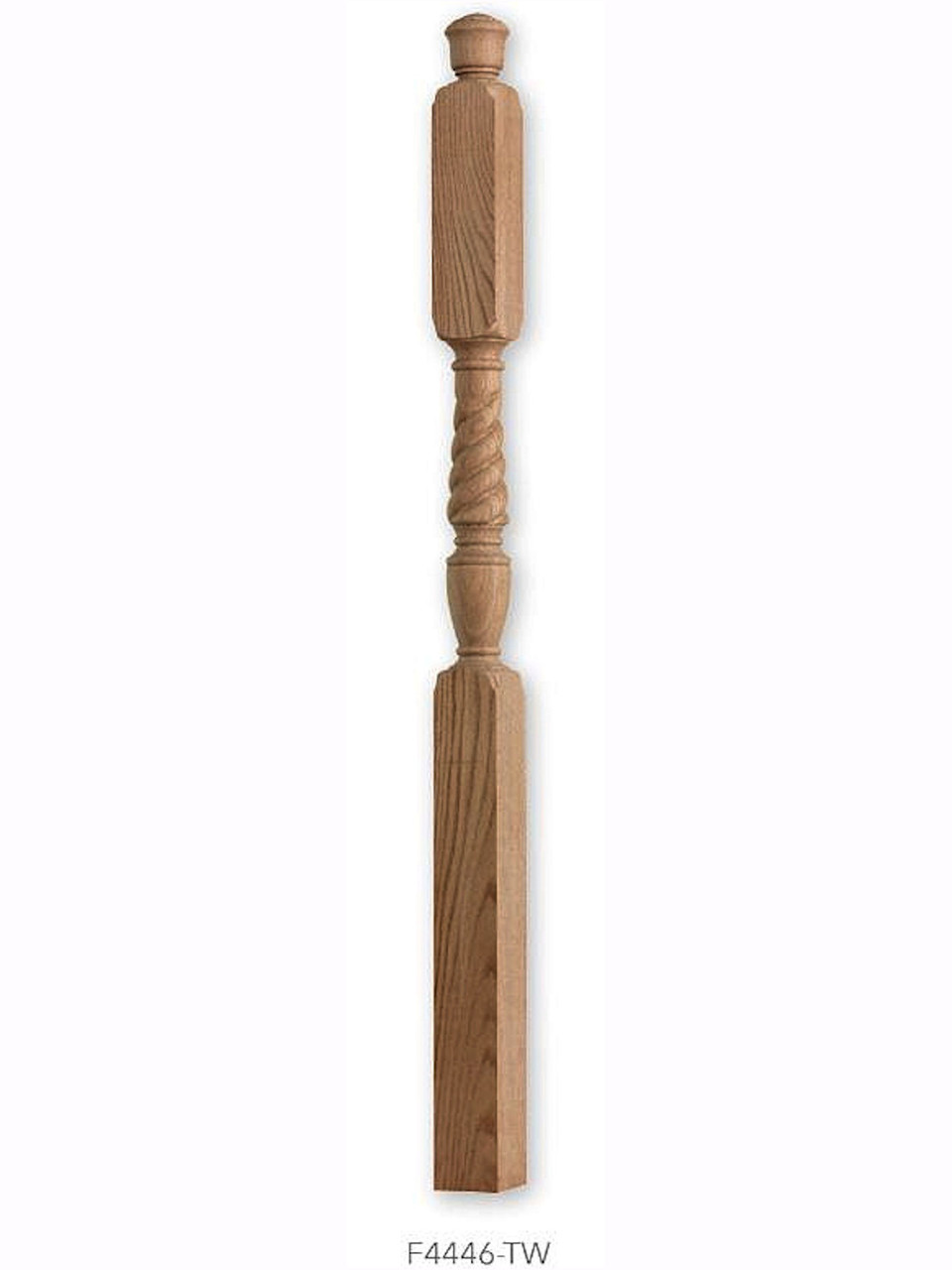 F4446-TW Rope Twist Landing Newel Post