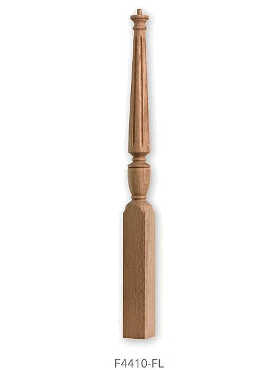 F4410-FL Fluted Pin Top Starting Newel Post