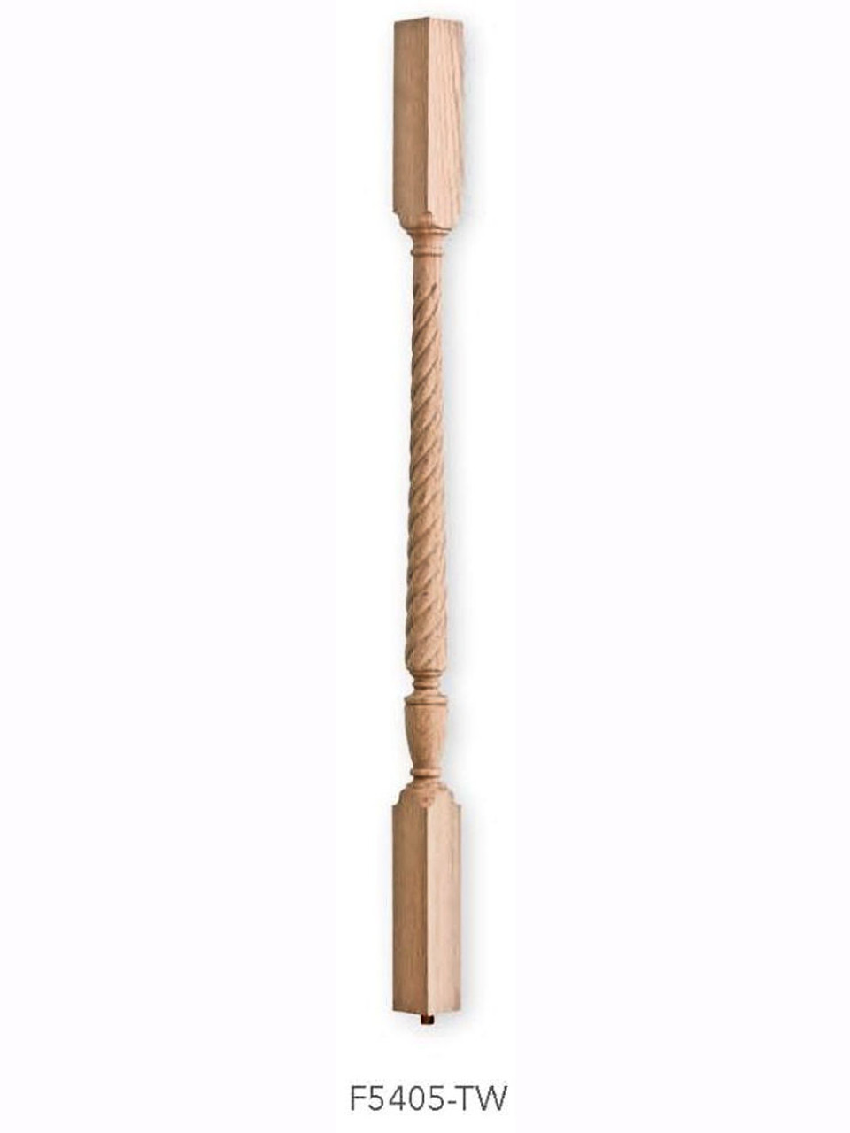  F5405-TW 32" Rope Twist Square Top Sheraton Baluster