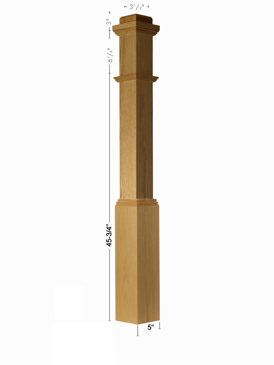 4491 Plain Box Newel Post | Westfire Stair Parts ®