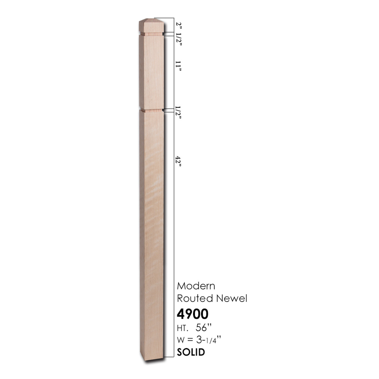 HF4900 Routed Newel Post