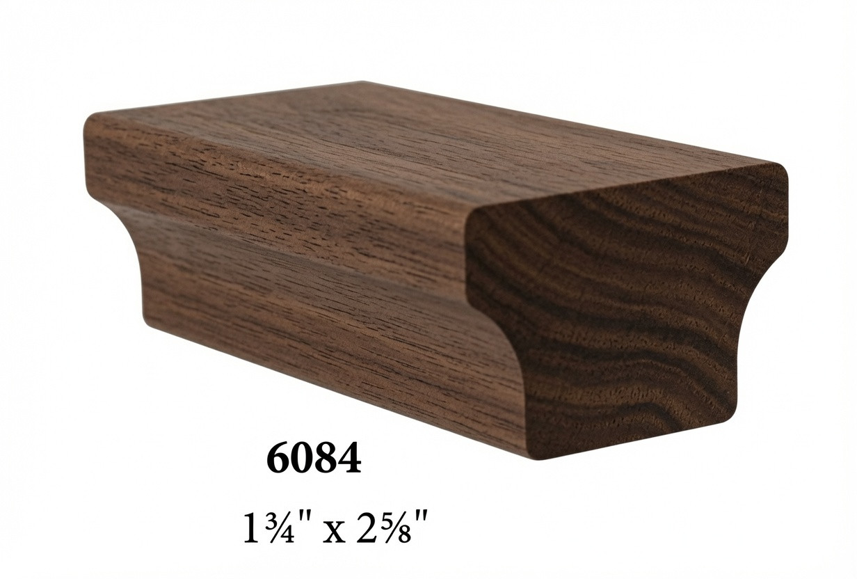 6084 Contemporary Handrail - Walnut