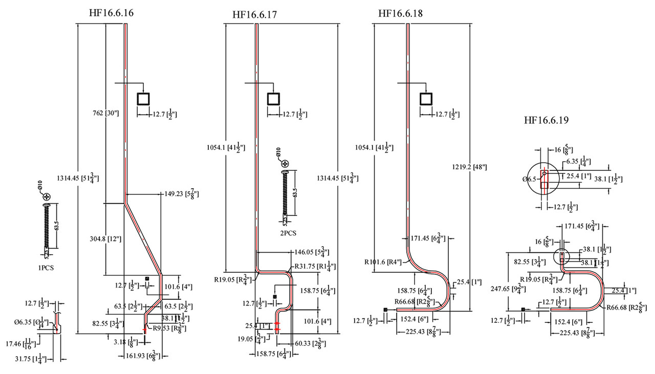 HF-16.6.16 Angular Side-Mount Baluster (5)