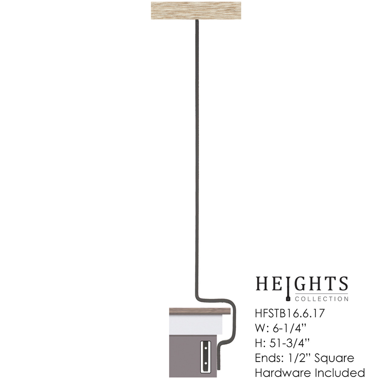 HF-16.6.17 Squared Side-Mount Baluster (2)