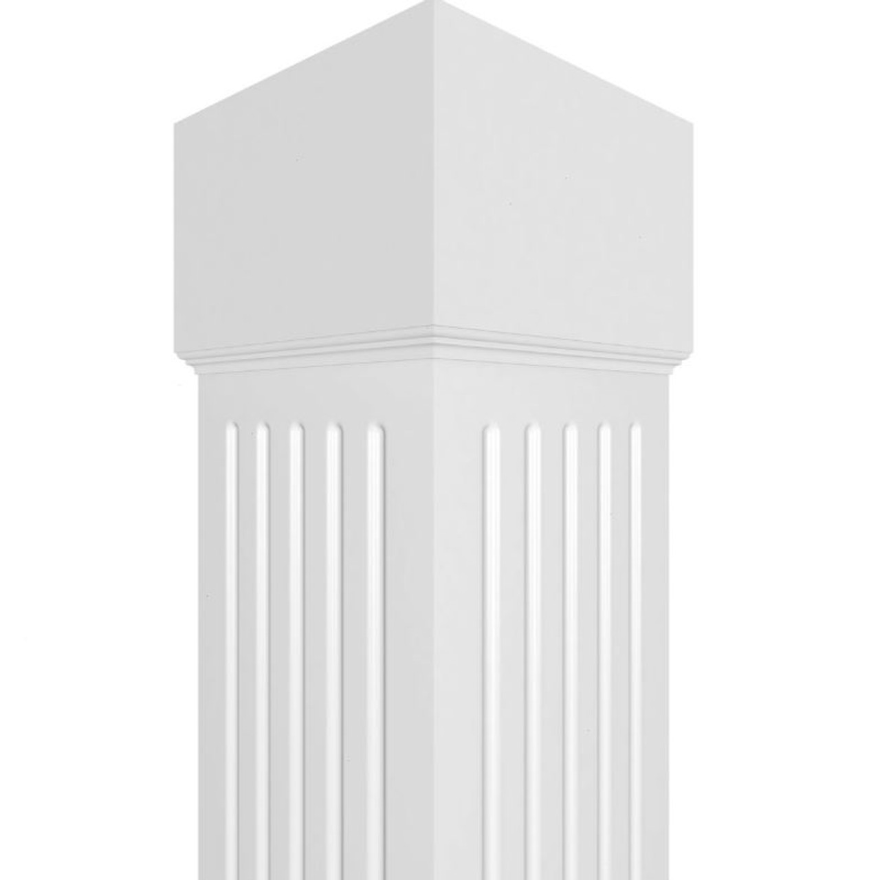 Fluted Non-Tapered Smooth PVC ENDURA-CRAFT Column 3