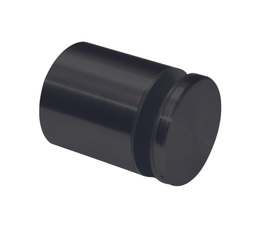 E40910/MB Nero Round Glass Clamp For 5/16" - 11/16" Thick Glass