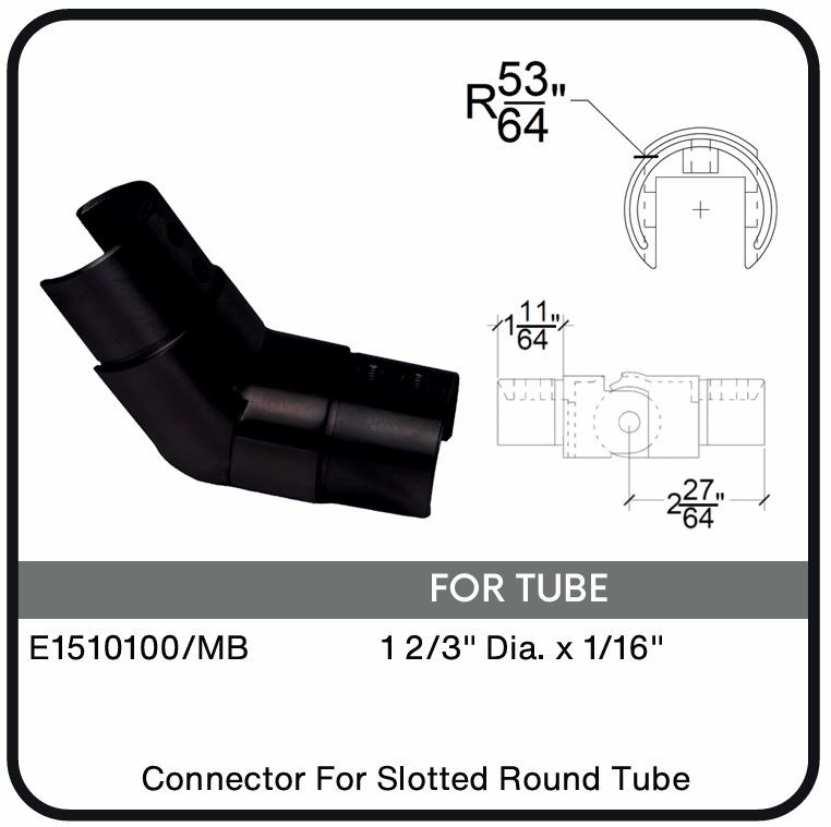 E1510100/MB Nero Pivotable Connector For Round Slotted Tube, Data Sheet