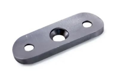 E01197316 2 2/3 in. x 1 in. x 5/32 in. Mounting Plate for 1 2/3 in. to 1 21/64 in. Tubes Stainless Steel