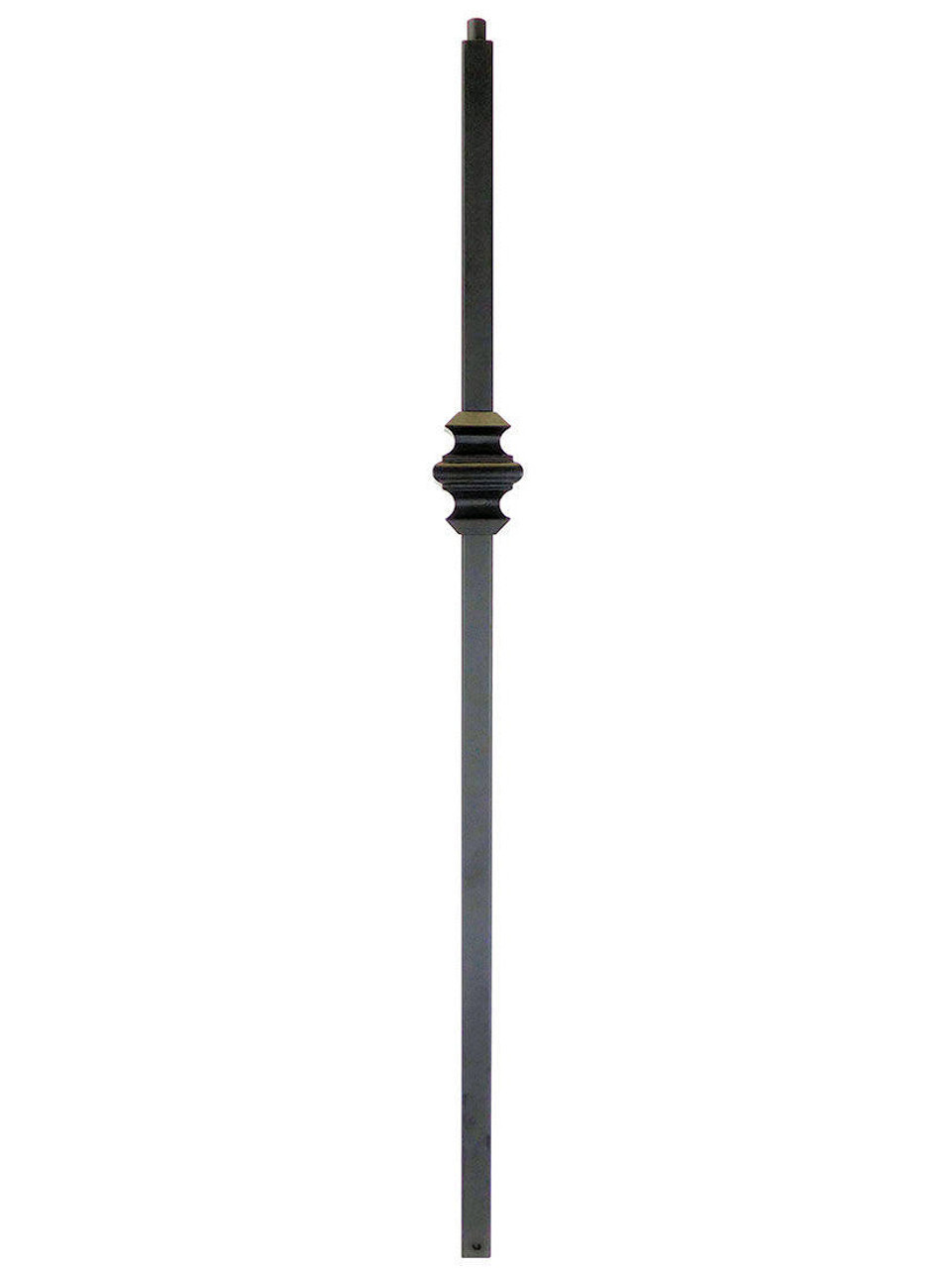 TN60 Satin Black Square Newel Post with Knuckle TN60 Satin Black Square Newel Post with Knuckle