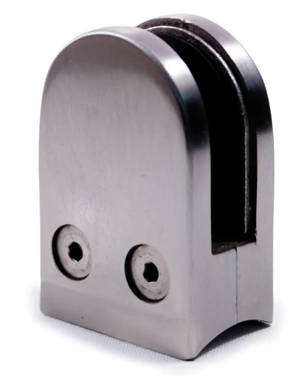 E0082 Stainless Steel Glass Clamp 1 11/16" x 2 33/64" for Tube 1 2/3" Dia.