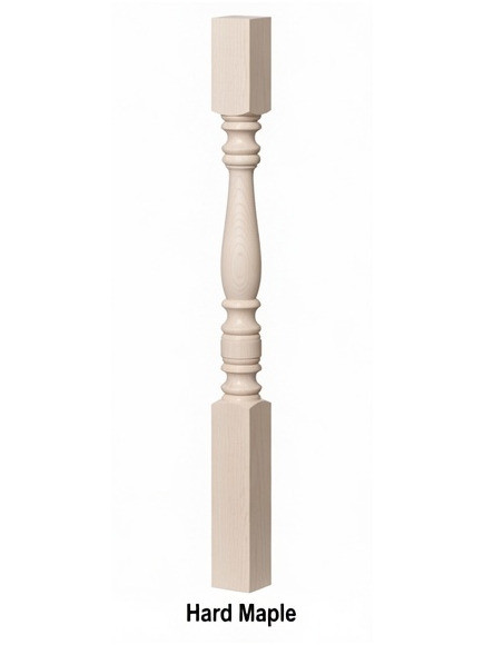 5005 31" Hampton Square Top Baluster, Hard Maple