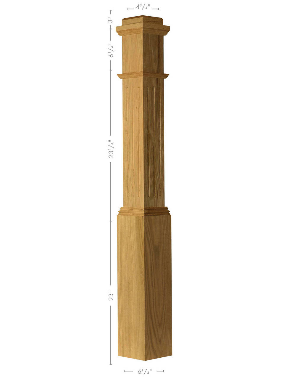 F-4091 Fluted Box Newel Post