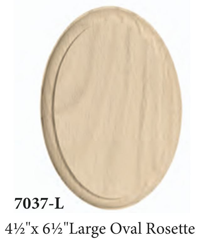 7037L Large Oval Rosette