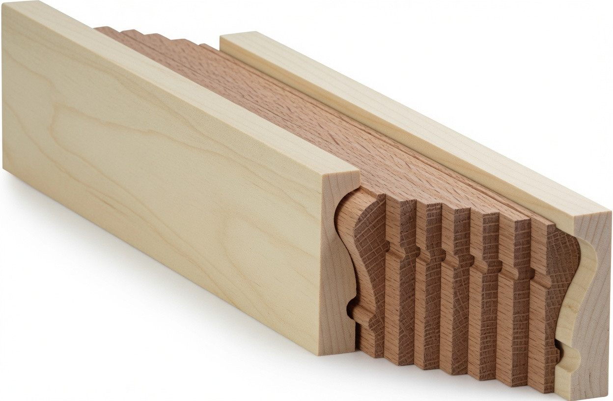 6010B Bending Handrail - Red Oak