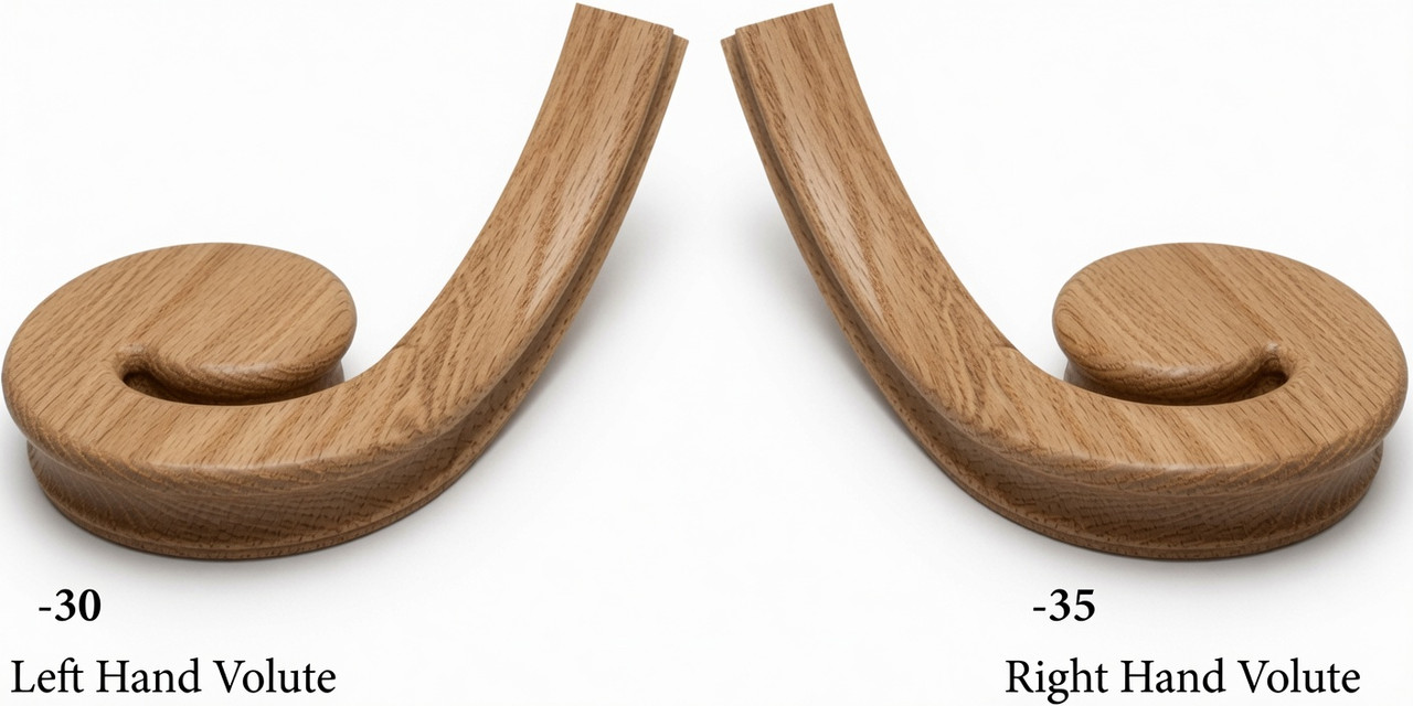 7030 Left Hand or 7035 Right Hand Volute - Red Oak