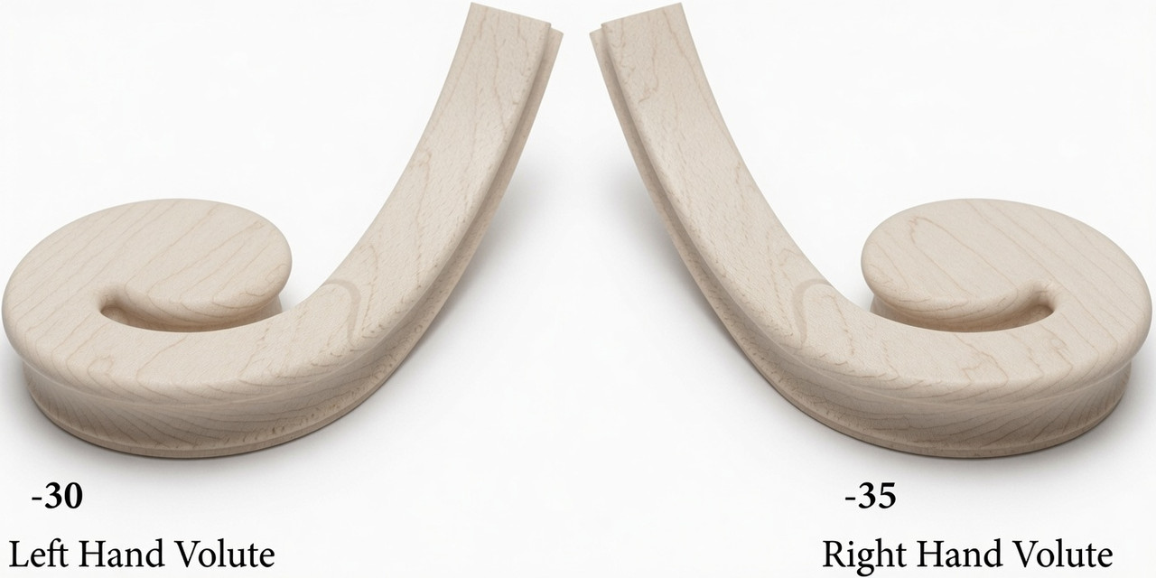 7030 Left Hand or 7035 Right Hand Volute - Hard Maple