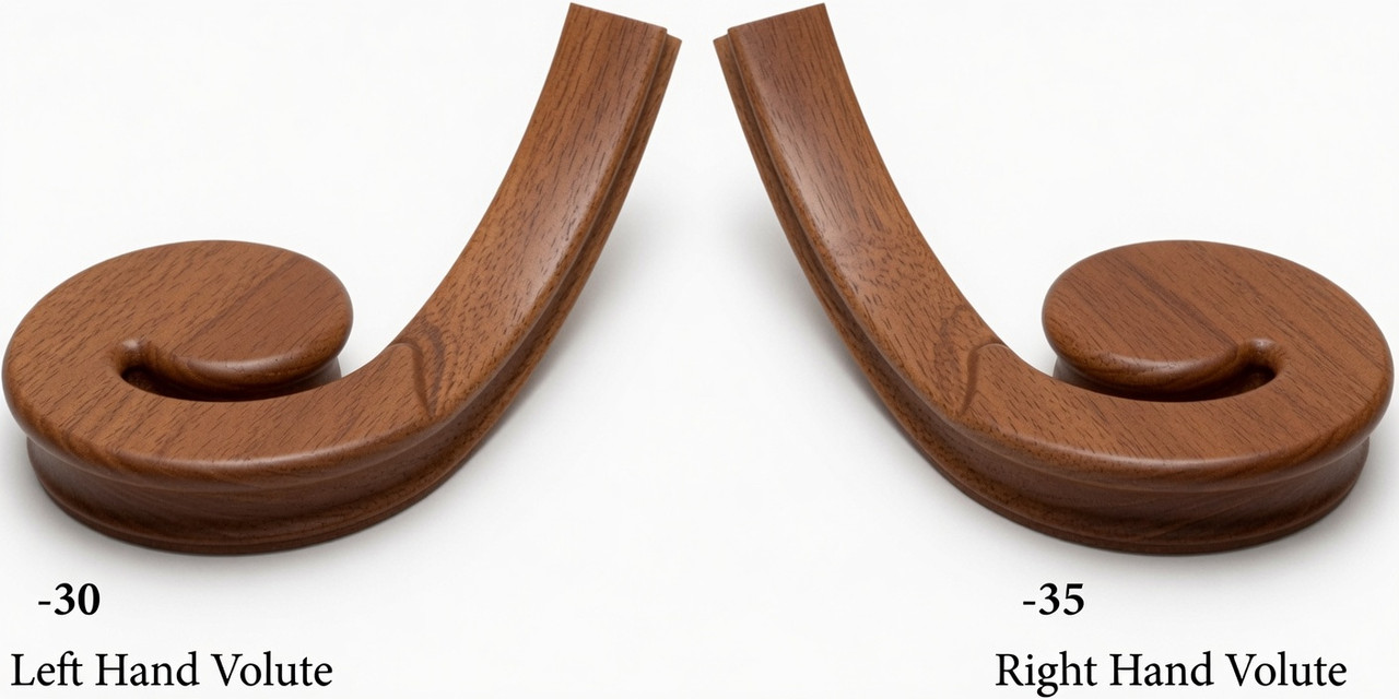 7030 Left Hand or 7035 Right Hand Volute - Mahogany