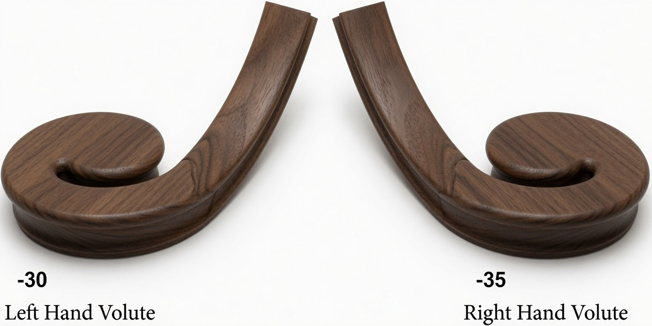 7030 Left Hand or 7035 Right Hand Volute - Walnut