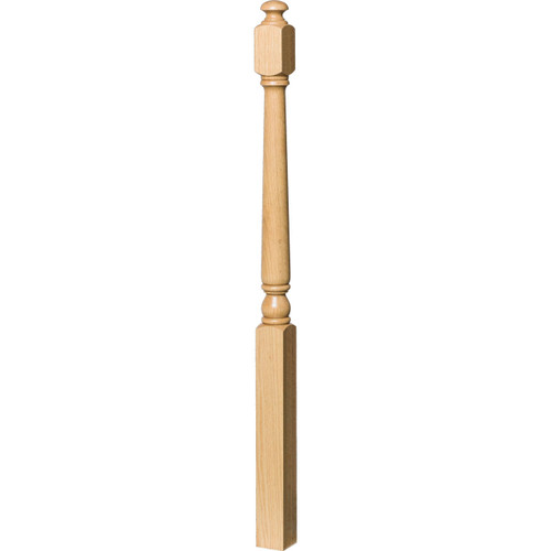 4042A Colonial Starting Newel Post, Red Oak
