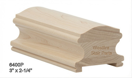 6400P Soft Maple Plowed Handrail