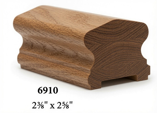 6910P Hickory Plowed Handrail
