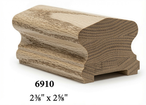 6910P Ash Plowed Handrail