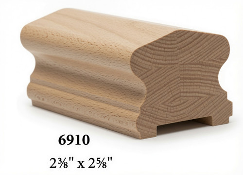 6910P Beech Plowed Handrail