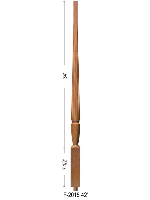 F-2015 42" Fluted Bunker Hill Baluster