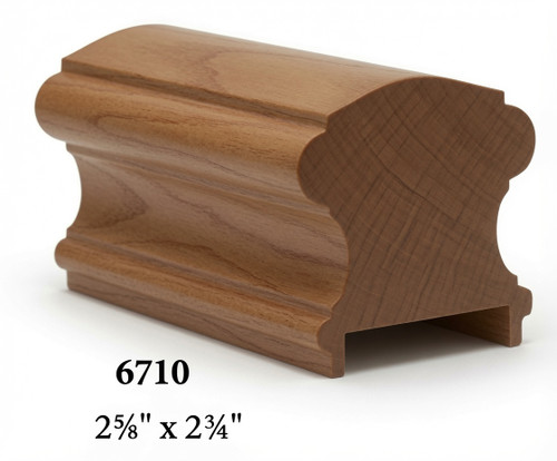 6710P American Cherry Plowed Handrail