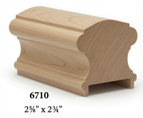 6710P Soft Maple Plowed Handrail
