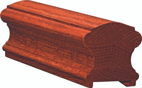 6710P Brazilian Cherry Plowed Handrail