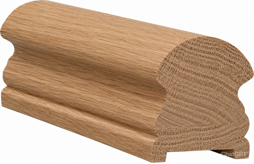 6519P White Oak Plowed Handrail