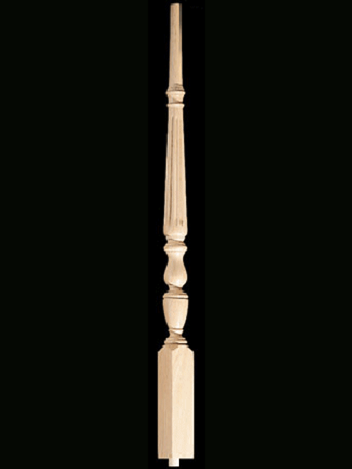 1815R 35" 1800's Reeded Pin Top Baluster