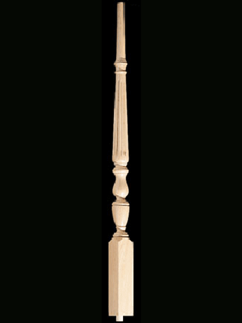 1815R 37.5" 1800's Reeded Pin Top Baluster