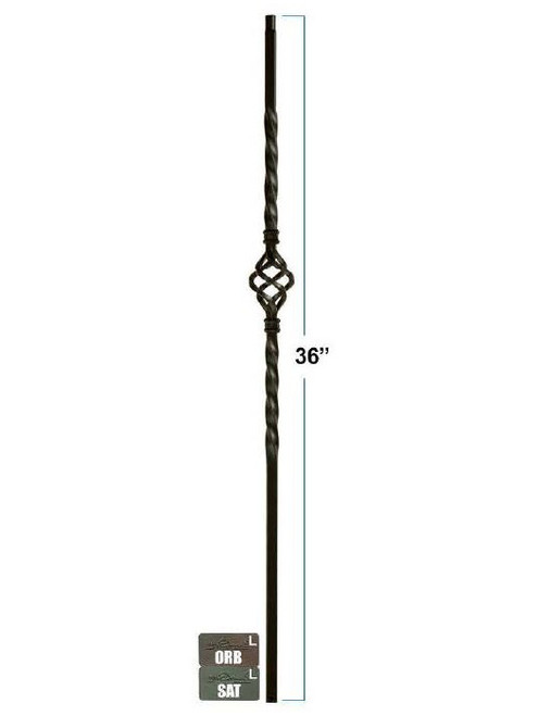 2652 Single Basket Knee Wall Baluster