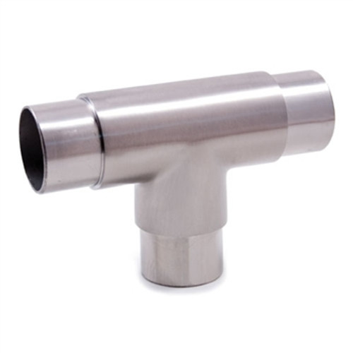 E453 Stainless Steel 3-Way Flush Fiit "T", 1 2/3" Tube