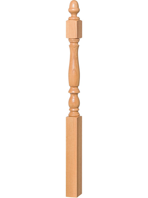 4600 Starting Plain Newel Post - Red Oak