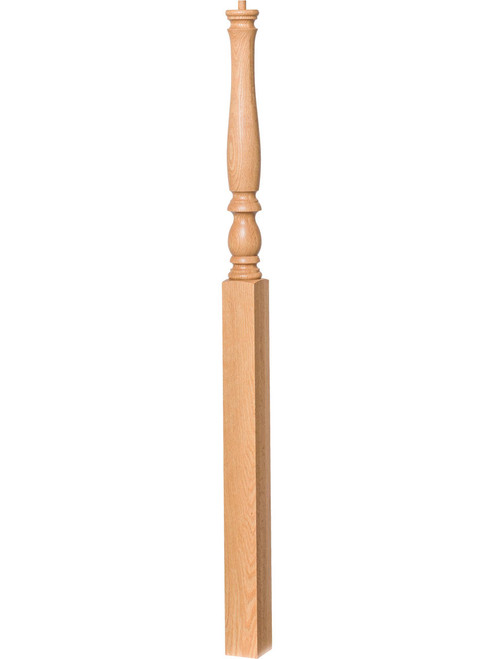 R-4676 Reeded Newel Post (Plain Version Illustrated)