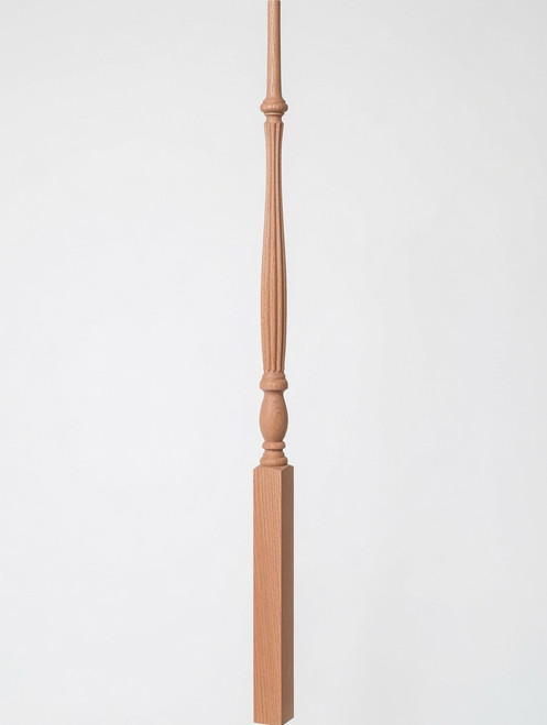 R-5438 38-inch Reeded Country Classic Baluster - Red Oak