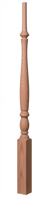 5438 38-inch Plain Country Classic Baluster - Red Oak