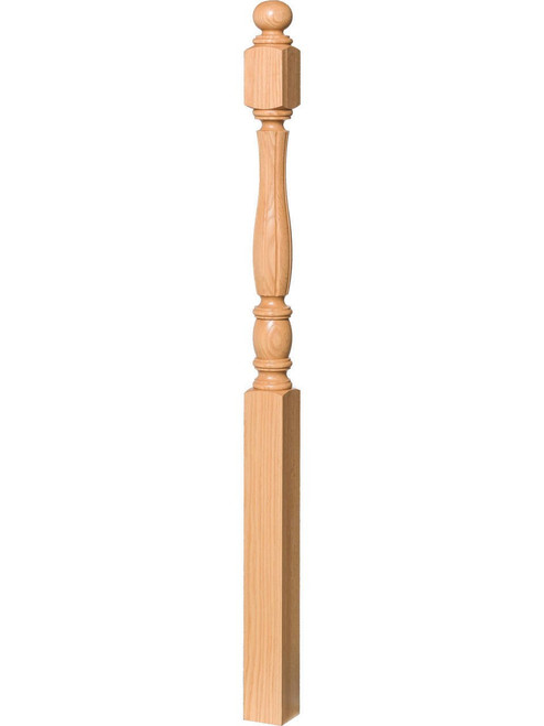 F-5760 Fluted Utah Classic Ball Top Starting Newel Post