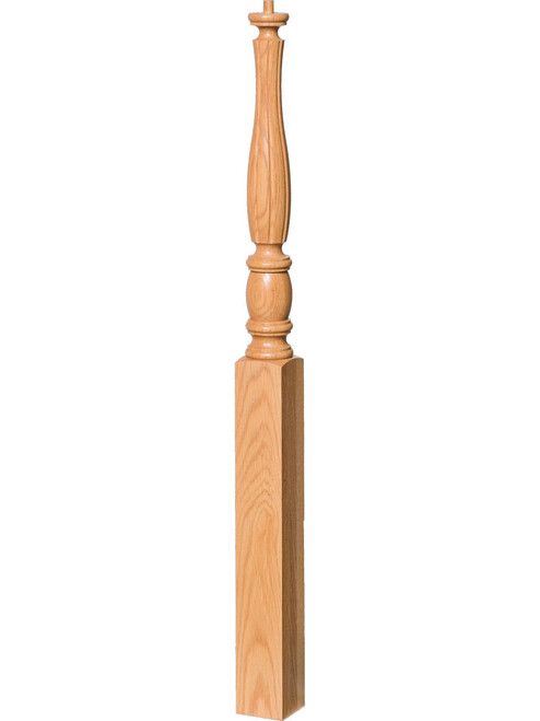 F-5511 Fluted 48" Pin Top Starting Newel Post