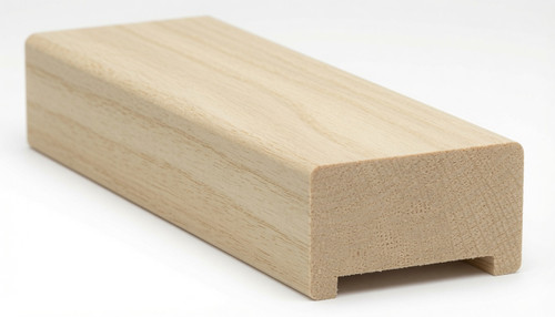 6000 2-3/4" x 1-9/16" Handrail, Plowed 1-1/4" - Poplar