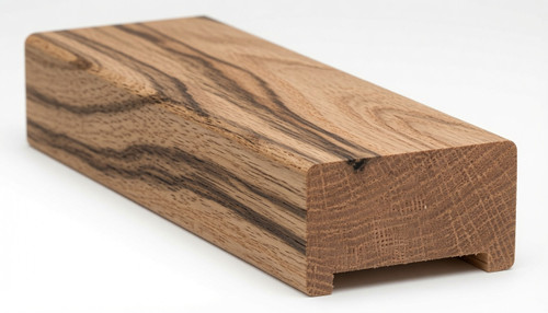 6000 2-3/4" x 1-9/16" Handrail, Plowed 1-1/4" - Hickory