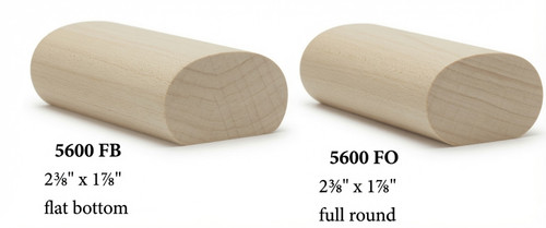 5600B Bending Oval Handrail - Bending Rail Image Unavailable - Poplar